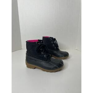Sperry Boots Kids 11 M Girls Port Lace Up Duck Bootie